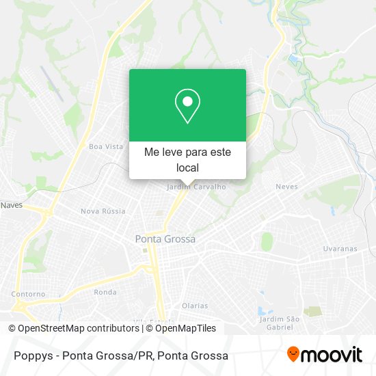 Poppys - Ponta Grossa/PR mapa