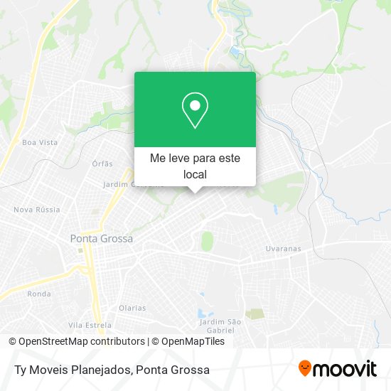 Ty Moveis Planejados mapa