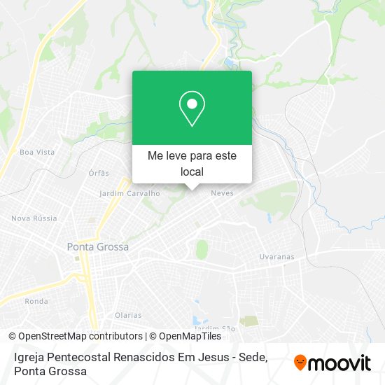 Igreja Pentecostal Renascidos Em Jesus - Sede mapa