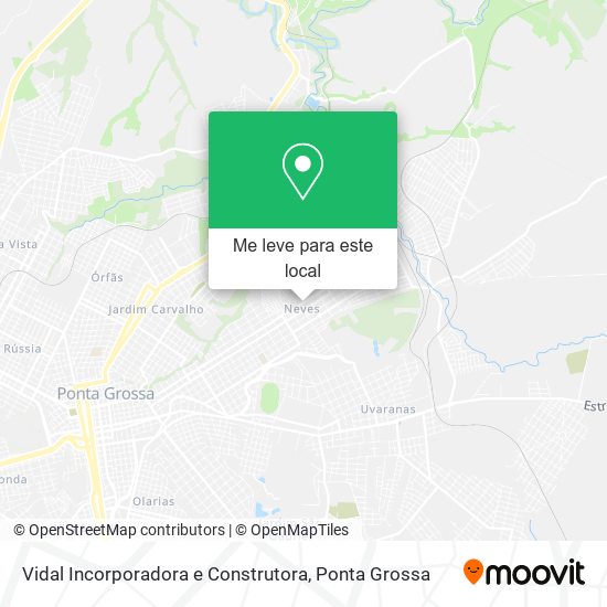 Vidal Incorporadora e Construtora mapa