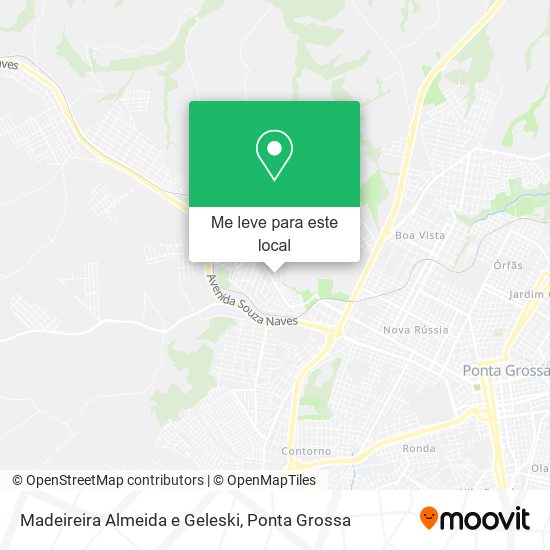 Madeireira Almeida e Geleski mapa