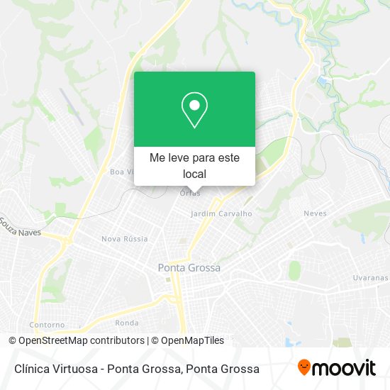 Clínica Virtuosa - Ponta Grossa mapa