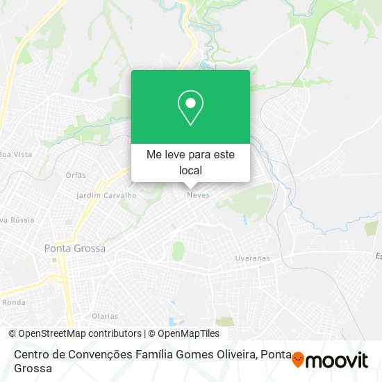 Centro de Convenções Família Gomes Oliveira mapa