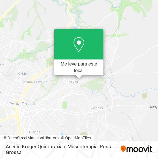 Anésio Krüger Quiropraxia e Massoterapia mapa