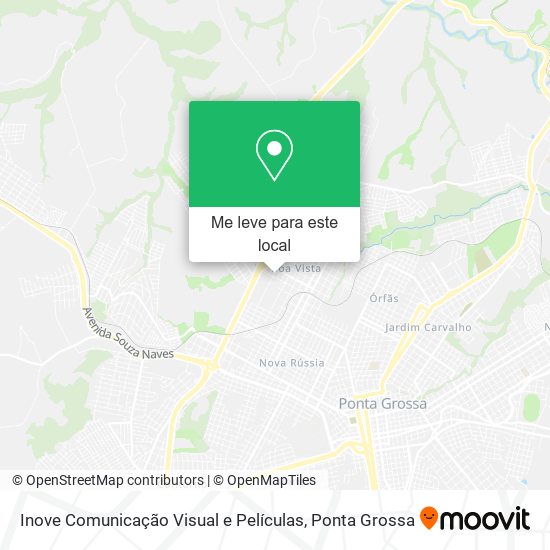 Inove Comunicação Visual e Películas mapa