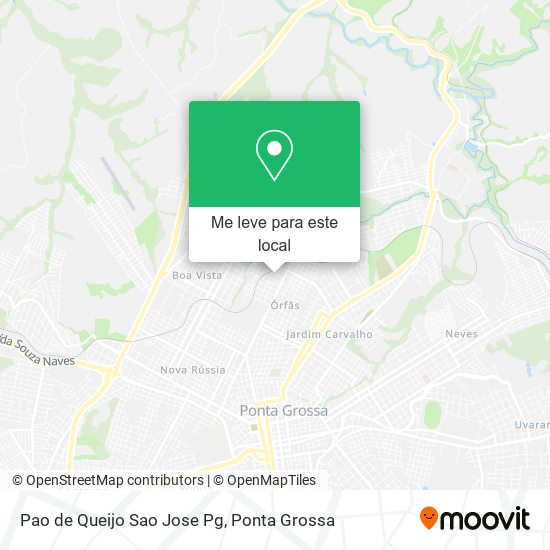 Pao de Queijo Sao Jose Pg mapa