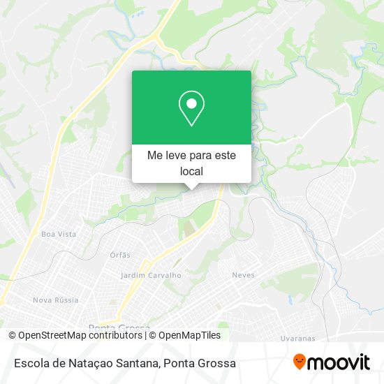 Escola de Nataçao Santana mapa
