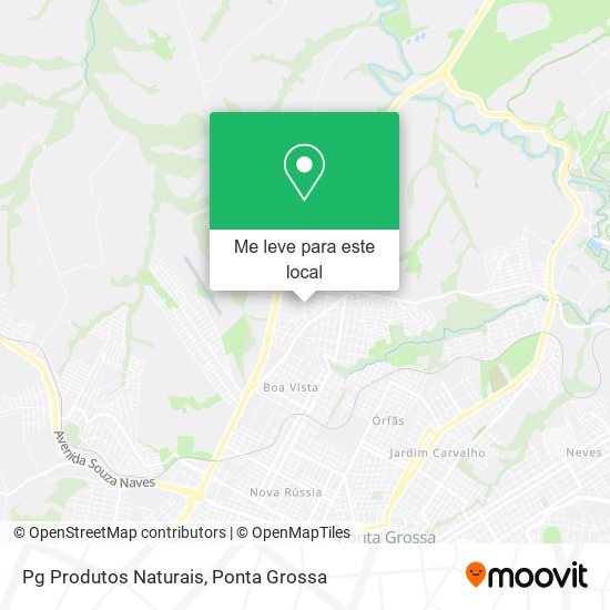 Pg Produtos Naturais mapa