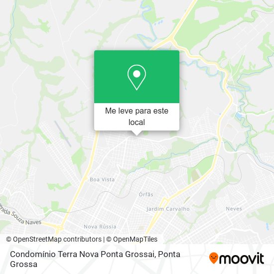 Condomínio Terra Nova Ponta Grossai mapa