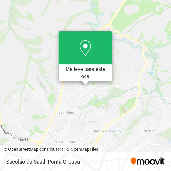 Sacolão da Saad mapa