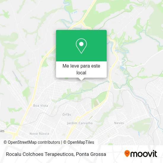 Rocalu Colchoes Terapeuticos mapa