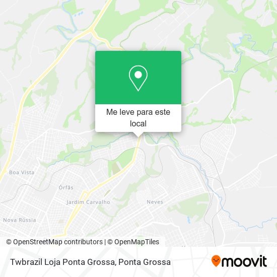 Twbrazil Loja Ponta Grossa mapa