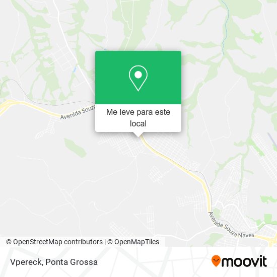 Vpereck mapa