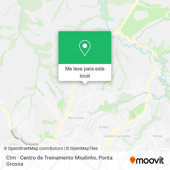Ctm - Centro de Treinamento Miudinho mapa