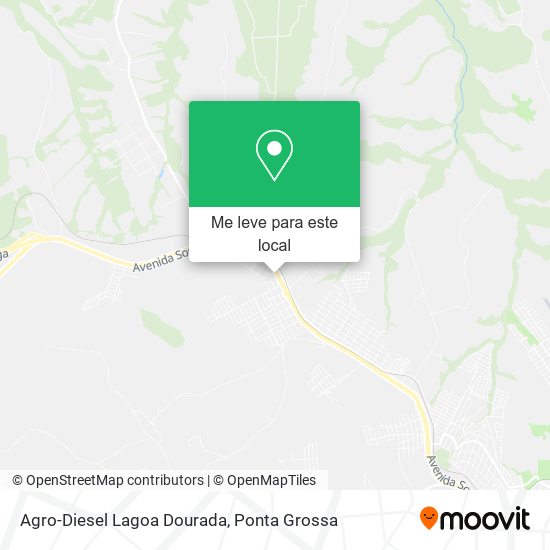 Agro-Diesel Lagoa Dourada mapa