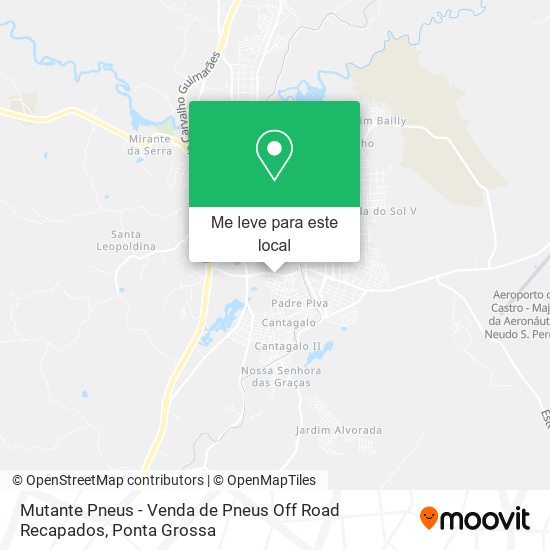 Mutante Pneus - Venda de Pneus Off Road Recapados mapa