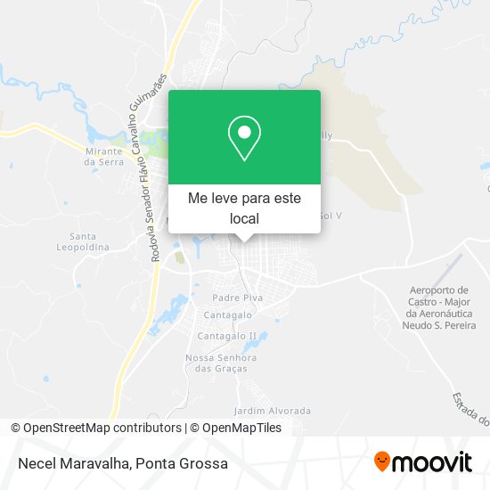 Necel Maravalha mapa