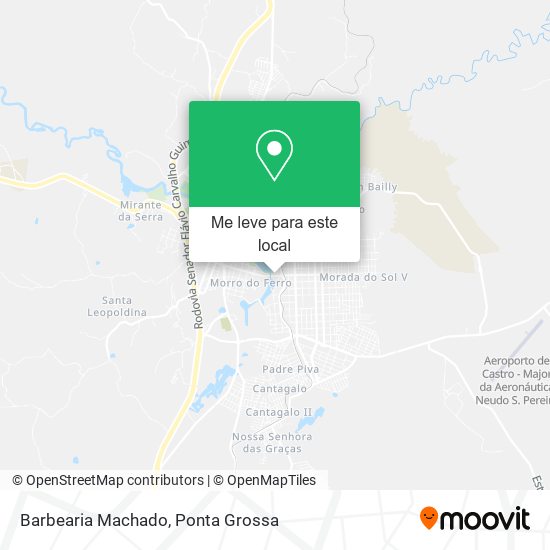 Barbearia Machado mapa