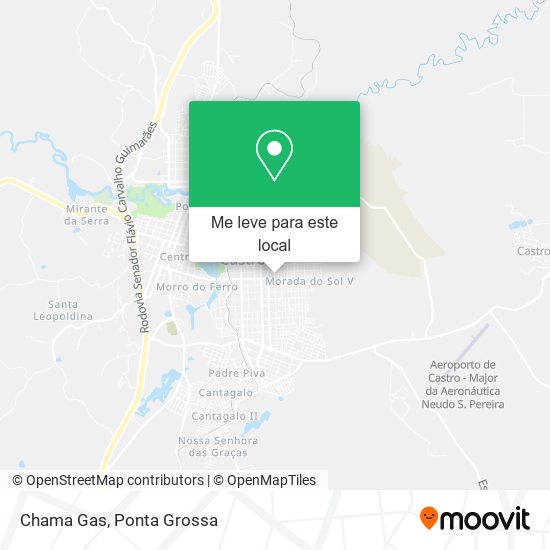 Chama Gas mapa