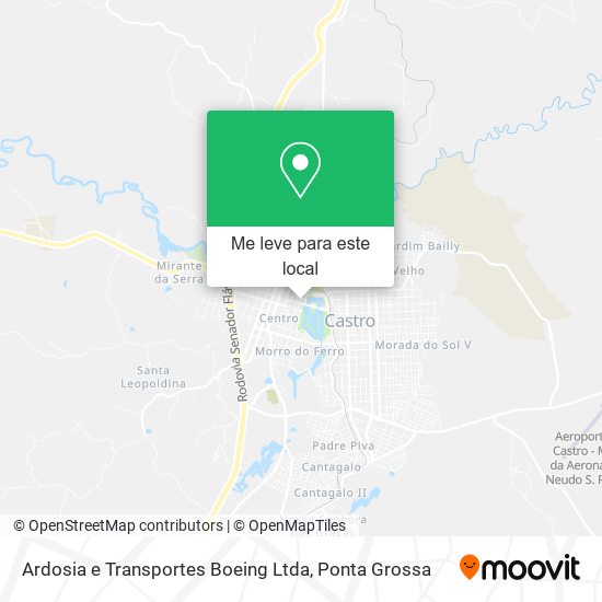 Ardosia e Transportes Boeing Ltda mapa