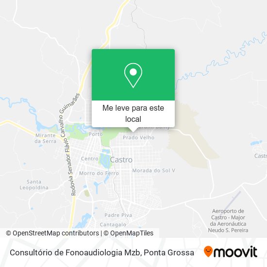 Consultório de Fonoaudiologia Mzb mapa