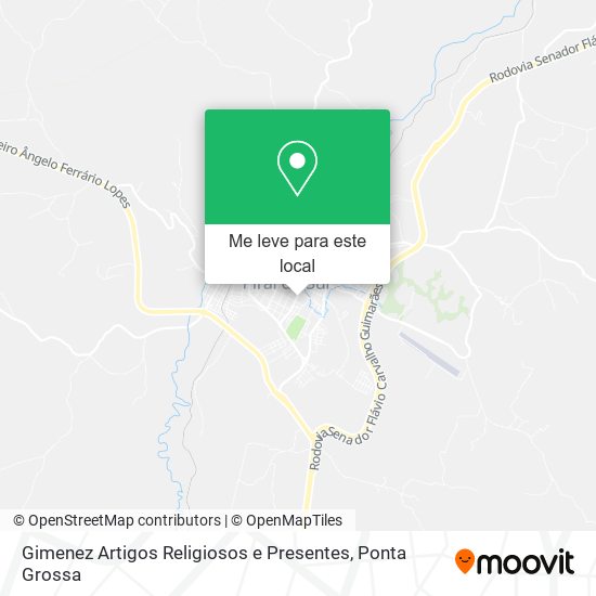 Gimenez Artigos Religiosos e Presentes mapa