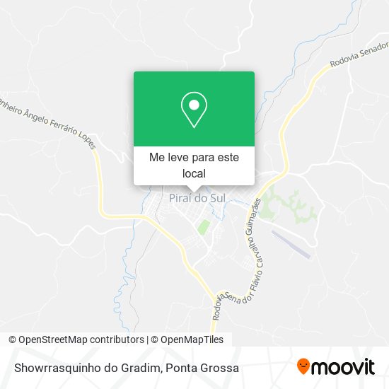 Showrrasquinho do Gradim mapa