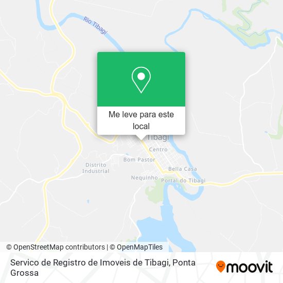 Servico de Registro de Imoveis de Tibagi mapa