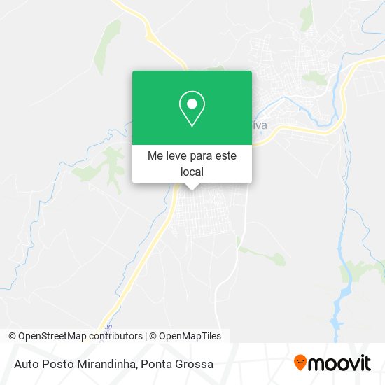 Auto Posto Mirandinha mapa