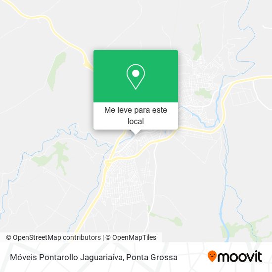 Móveis Pontarollo Jaguariaíva mapa