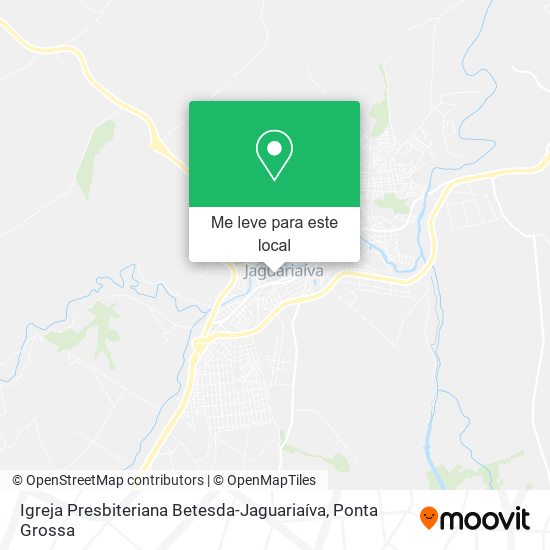 Igreja Presbiteriana Betesda-Jaguariaíva mapa