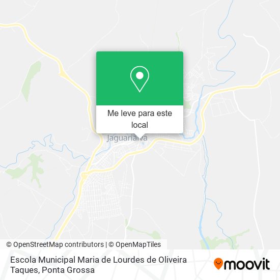 Escola Municipal Maria de Lourdes de Oliveira Taques mapa