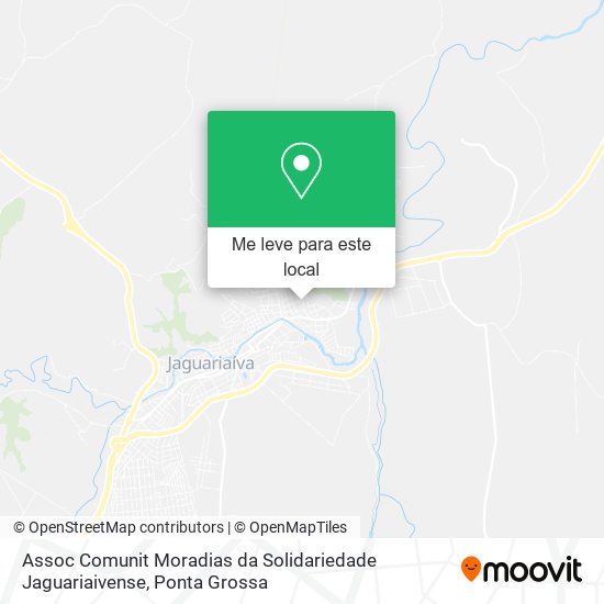 Assoc Comunit Moradias da Solidariedade Jaguariaivense mapa