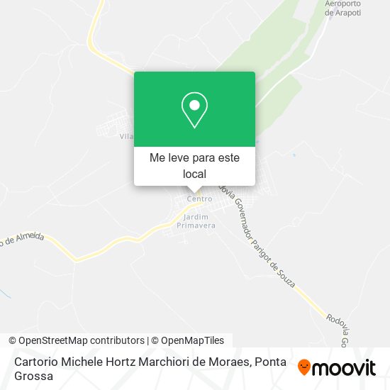 Cartorio Michele Hortz Marchiori de Moraes mapa