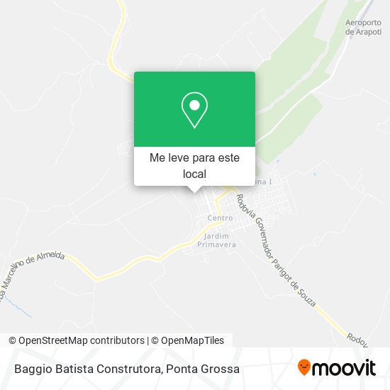 Baggio Batista Construtora mapa