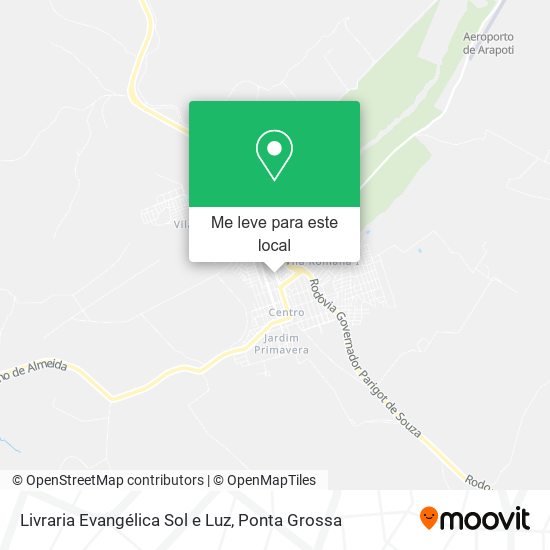 Livraria Evangélica Sol e Luz mapa