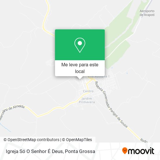 Igreja Só O Senhor É Deus mapa