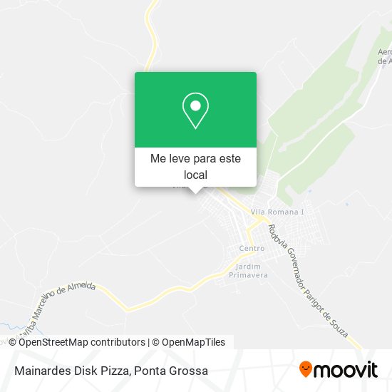 Mainardes Disk Pizza mapa