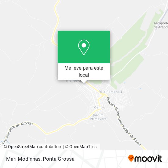 Mari Modinhas mapa