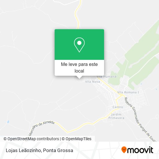 Lojas Leãozinho mapa