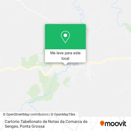 Cartorio Tabelionato de Notas da Comarca de Senges mapa