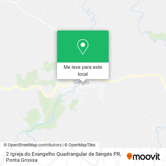 2 Igreja do Evangelho Quadrangular de Sengés PR mapa