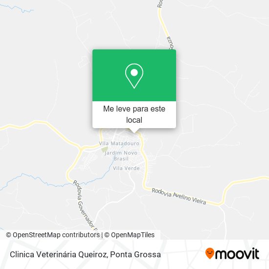 Clinica Veterinária Queiroz mapa