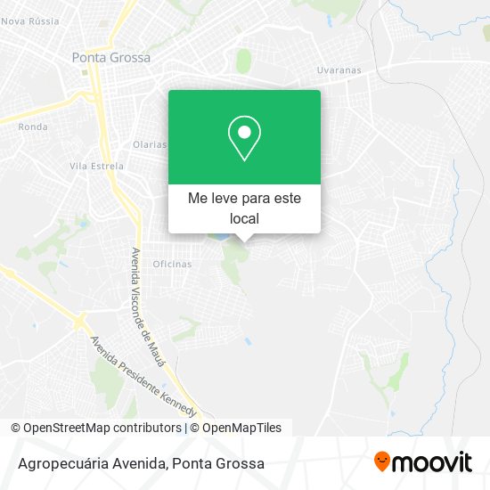 Agropecuária Avenida mapa