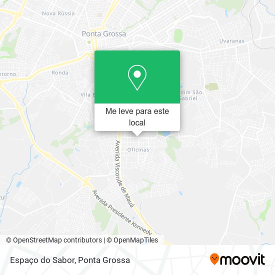 Espaço do Sabor mapa