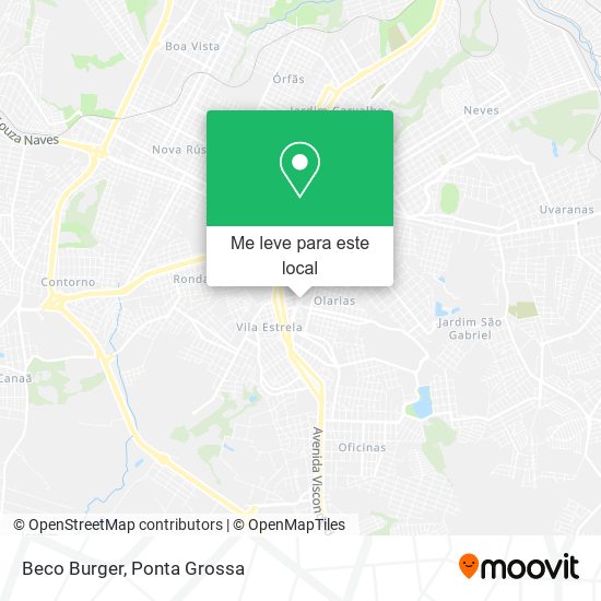 Beco Burger mapa