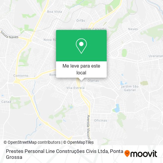 Prestes Personal Line Construções Civis Ltda mapa