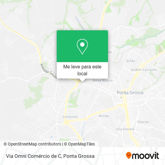 Via Omni Comércio de C mapa