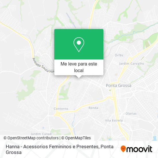 Hanna - Acessorios Femininos e Presentes mapa
