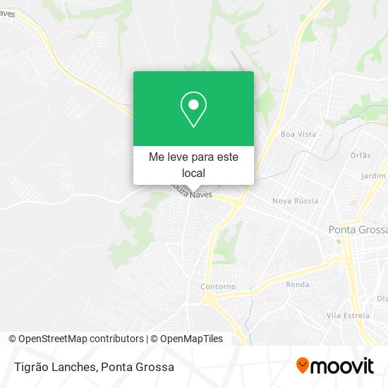 Tigrão Lanches mapa